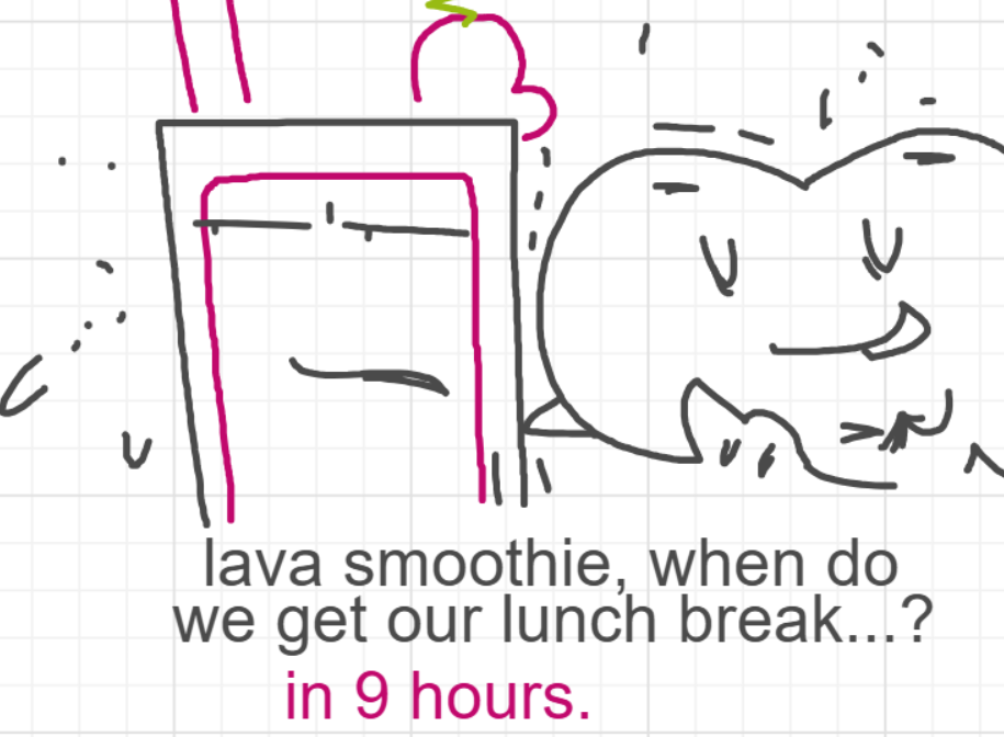 A panel from I've Been Everywhere, Man, episode nine of the Board Boards object show by Furretwalk/WalkingFurret.